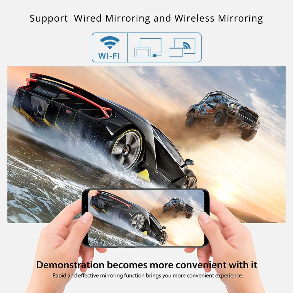 Touyinger L7W Android Видеопроектор 4500 люмен Full HD Beamer Видео 7.1 Wi-Fi AC3 Домашний кинотеатр