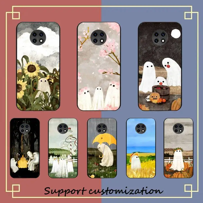 

Cute Ghost Phone Case for Redmi 5 6 7 8 9 A 5plus K20 4X S2 GO 6 K30 pro