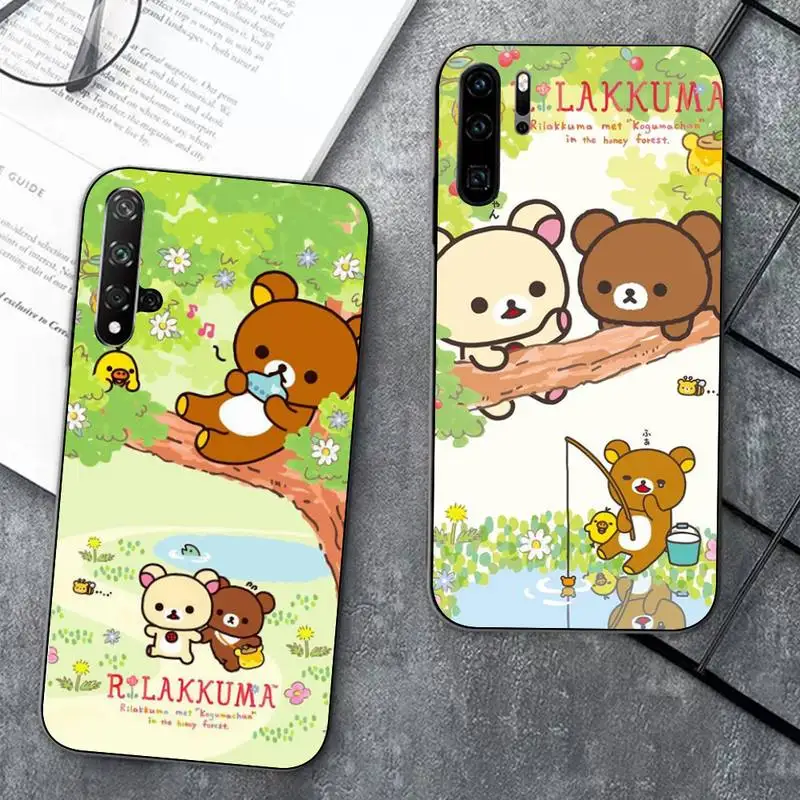 

Rilakkuma Phone Case for Huawei Honor 10 i 8X C 5A 20 9 10 30 lite pro Voew 10 20 V30