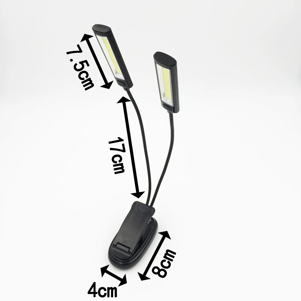 

3-Level Warm Cool White Rechargeable Book Light Mini LED Reading Light Flexible Easy Clip Lamp Read Night Reading Lamp In Bed