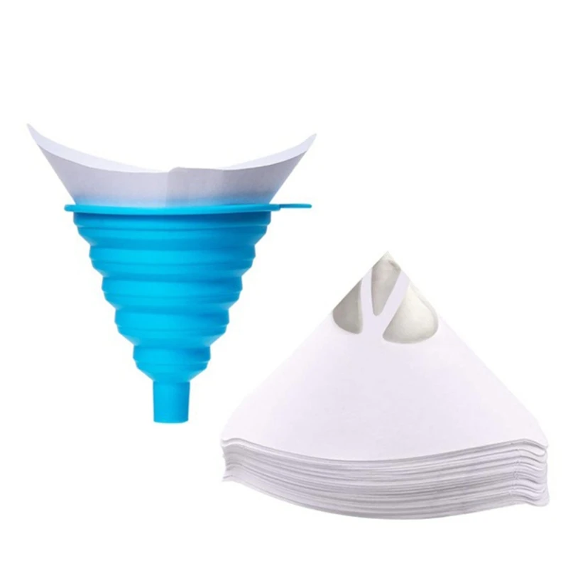 

51/101/151pcs Paint Mixing Paper Funnel 100 Mesh Silicone Large Paper Funnel Set 3D Printer Filter Paper Thick