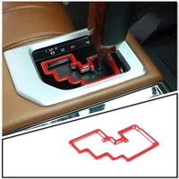 abs redcarbon fiber style car central control gear shift track frame trim stickers for toyota tundra 2022 2023 auto accessories