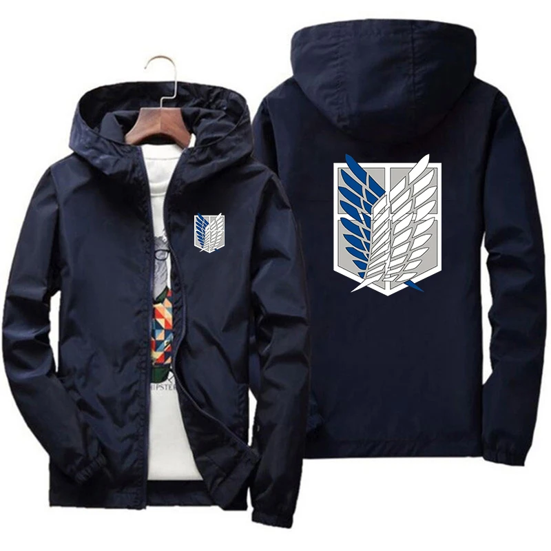 

Attack on Titan Baseball Uniform Wings Of Freedom Casual Jacket Anime Tracksuit Men Bomber Jacket Winter Streetwear Harajuku