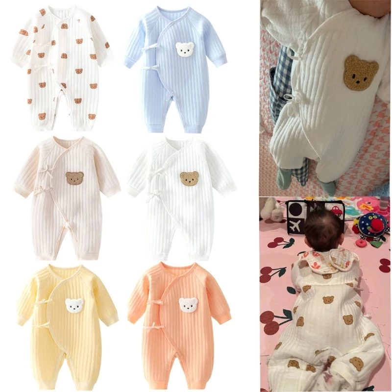 

Детский хлопковый комбинезон, комбинезон с длинными рукавами, комбинезоны для младенцев, весеннее повседневное боди, наряд с