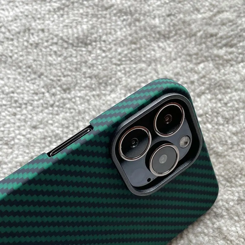 Kup Prawdziwa Czysta Magnetyczna Obudowa Z Włókna Węglowego Do IPhone 13 Pro Max Obudowa Z Włókna Aramidowego Ultra Cienka Obudowa Telefonu Do Magsafe