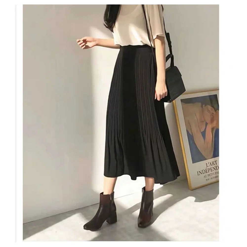 Женская юбка с надписью a новая коллекция 2021 тонкая белая шифоновая высокой