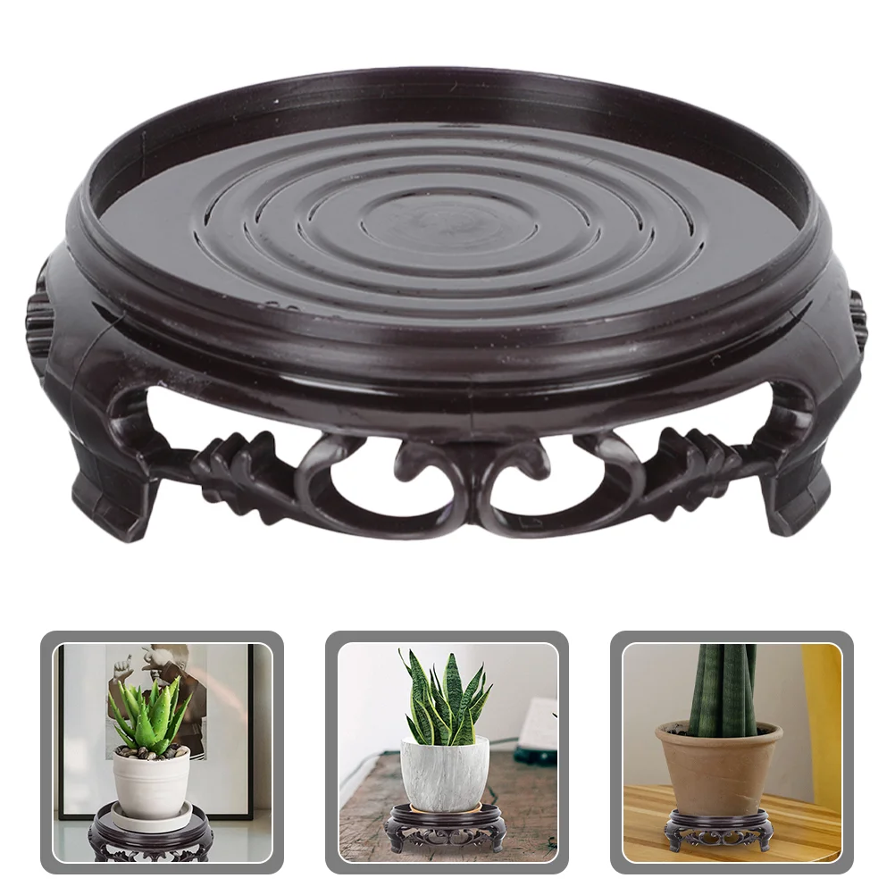 

4 Pcs Light House Decorations Plant Riser Teapot Stand Household Potted Display Shelf Plastic