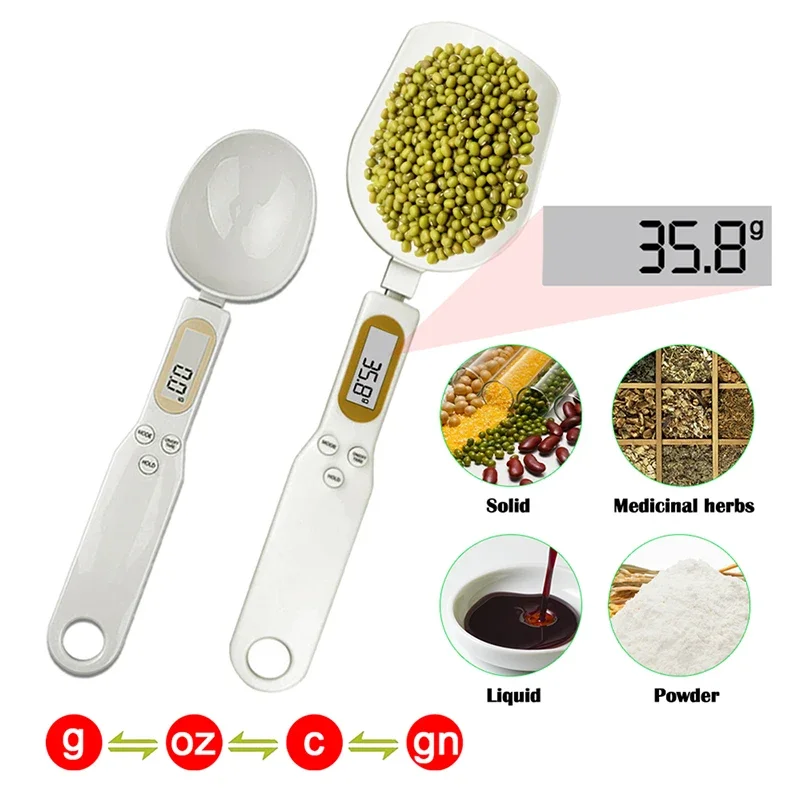 

Large Spoon Electronic Kitchen Scale 500g 0.1g Digital Measuring Spoon Kitchen Food Flour Spoon Scale For Milk Coffee Scale