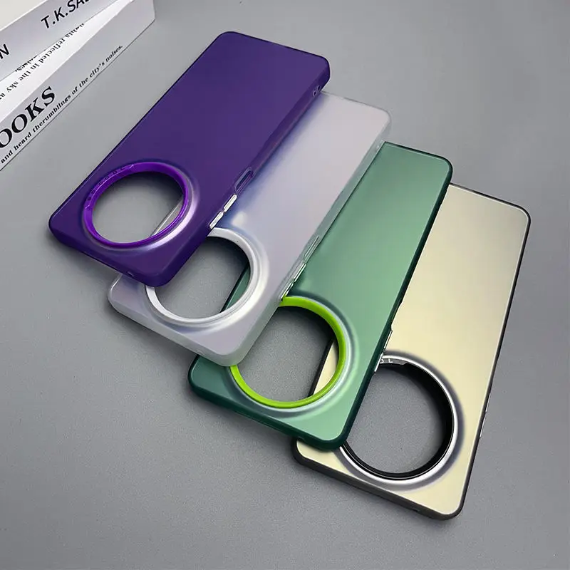 Чехол для телефона Huawei Mate 50 Pro 50e матовый цветной бампер с лазерным рисунком