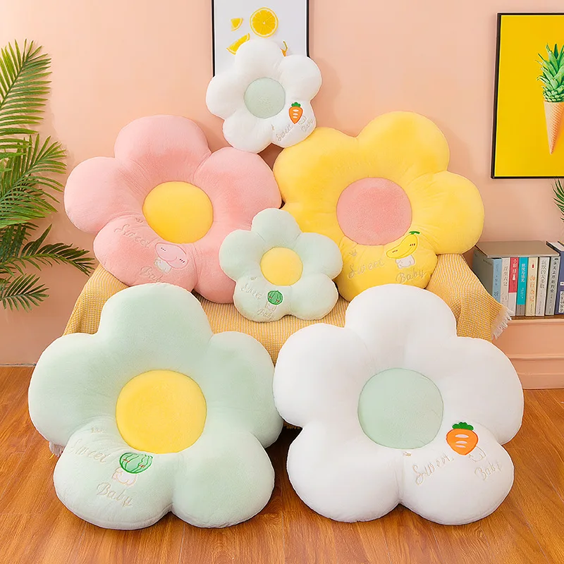 

Stuffed Petal cushion Flower Toy Cushion Room Decor Sunflower Pillow Bay Window Pink Flower Setting for Kids Bedroom Seat Pillow