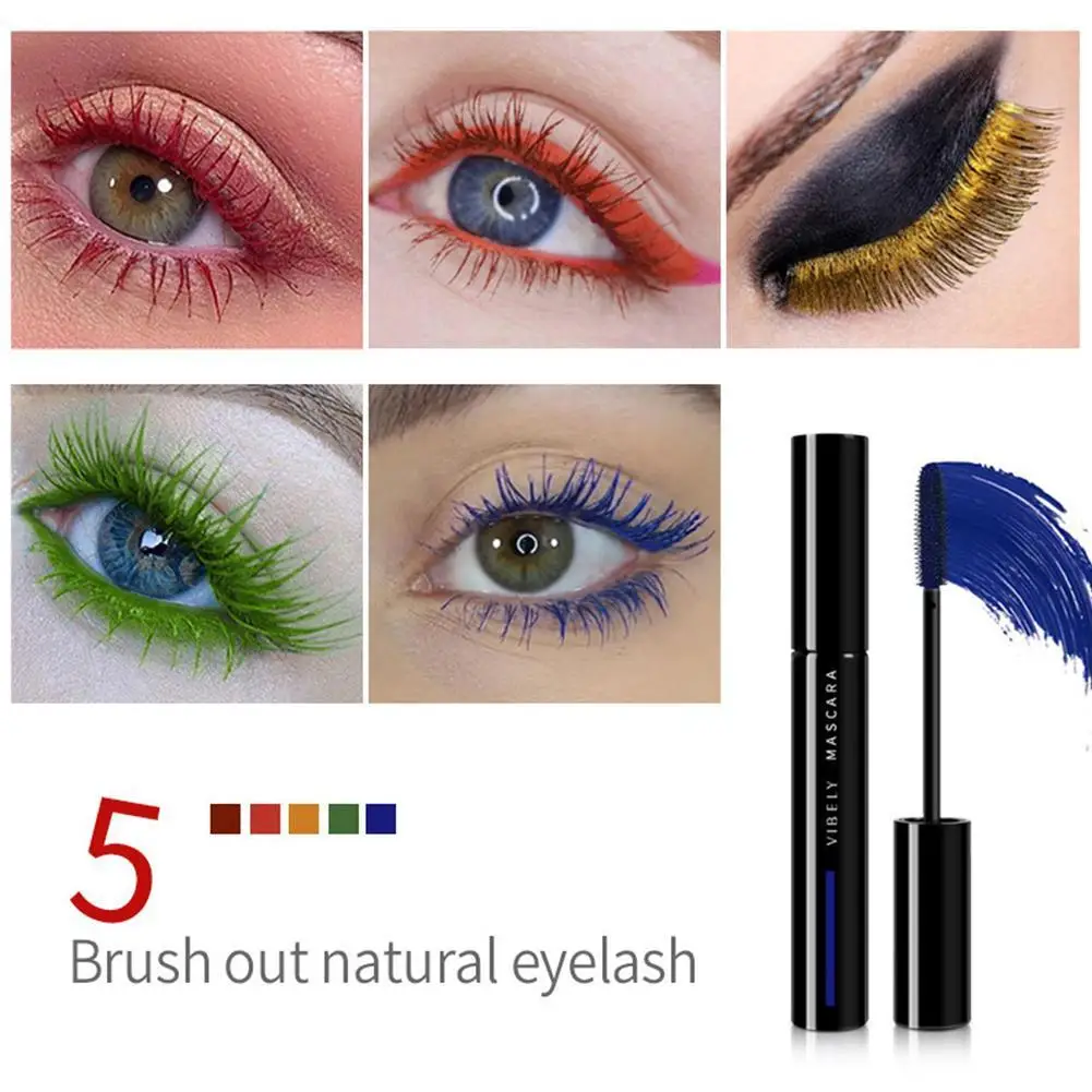 

Color Mascara Fluffy Volume Mascara Makeup 4D Silk Fiber Lash Mascara Waterproof Rimel 3d Mascara Extension Thick Long Curling