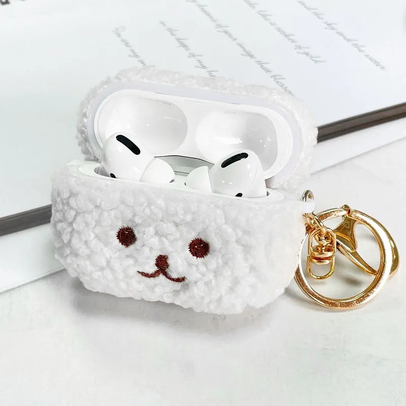 

Cute Fluffy Bear Earphone Case For Apple Airpods 3 1 2 Pro 2Case Cover Lovely Fur Cover For Airpods pro2 3 case for airpod 3 pro