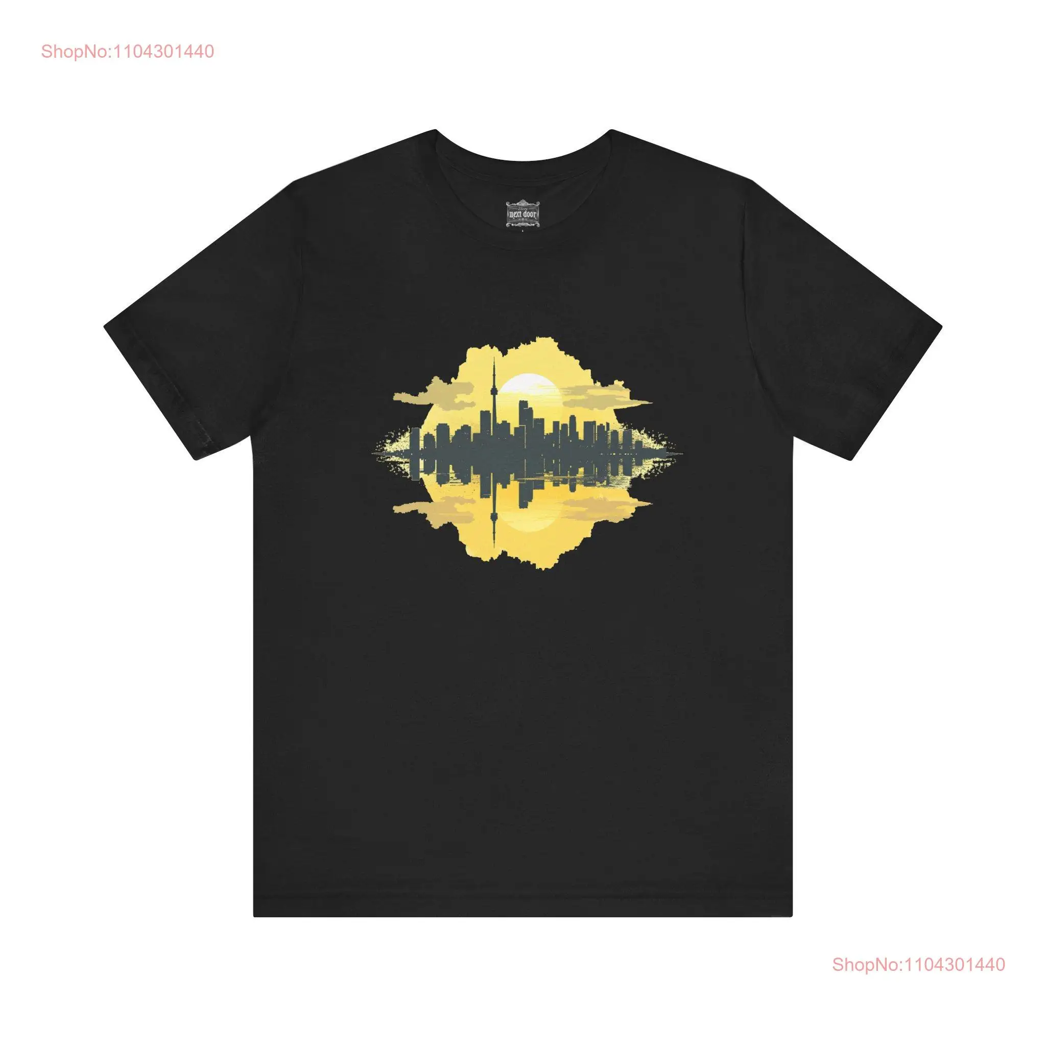 Футболка из джерси Toronto City Skyline вдохновленный природой городской пейзаж