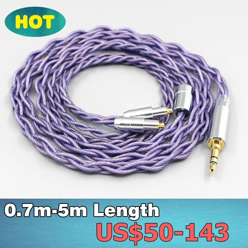 Type2 1.8mm 140 cores litz 7N OCC Headphone Earphone Cable For Shure SRH1540 SRH1840 SRH1440 LN007857
