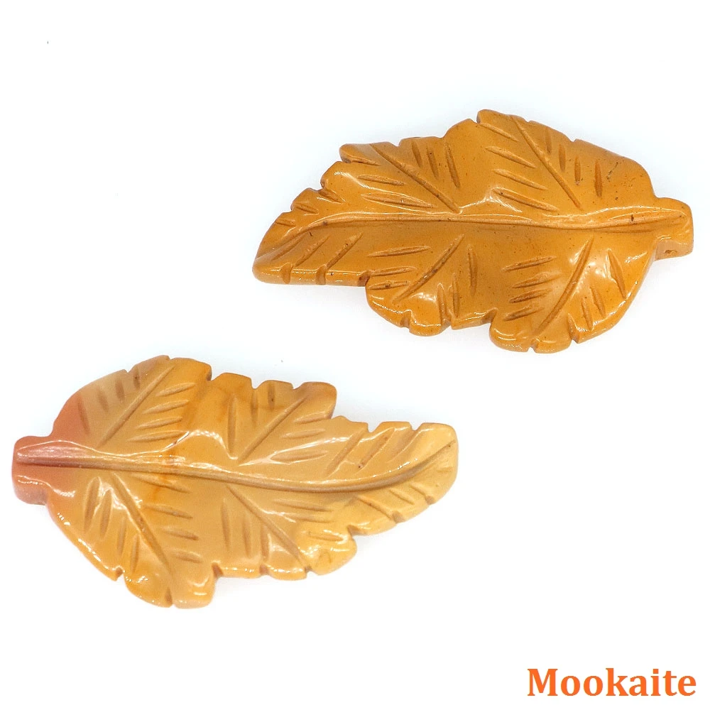 Leaf Shape Gems Stone Pendant For Women Quartz Healing Crystal Necklace Birthday Wedding Handmade Charm Jewelry Accessory Gifts