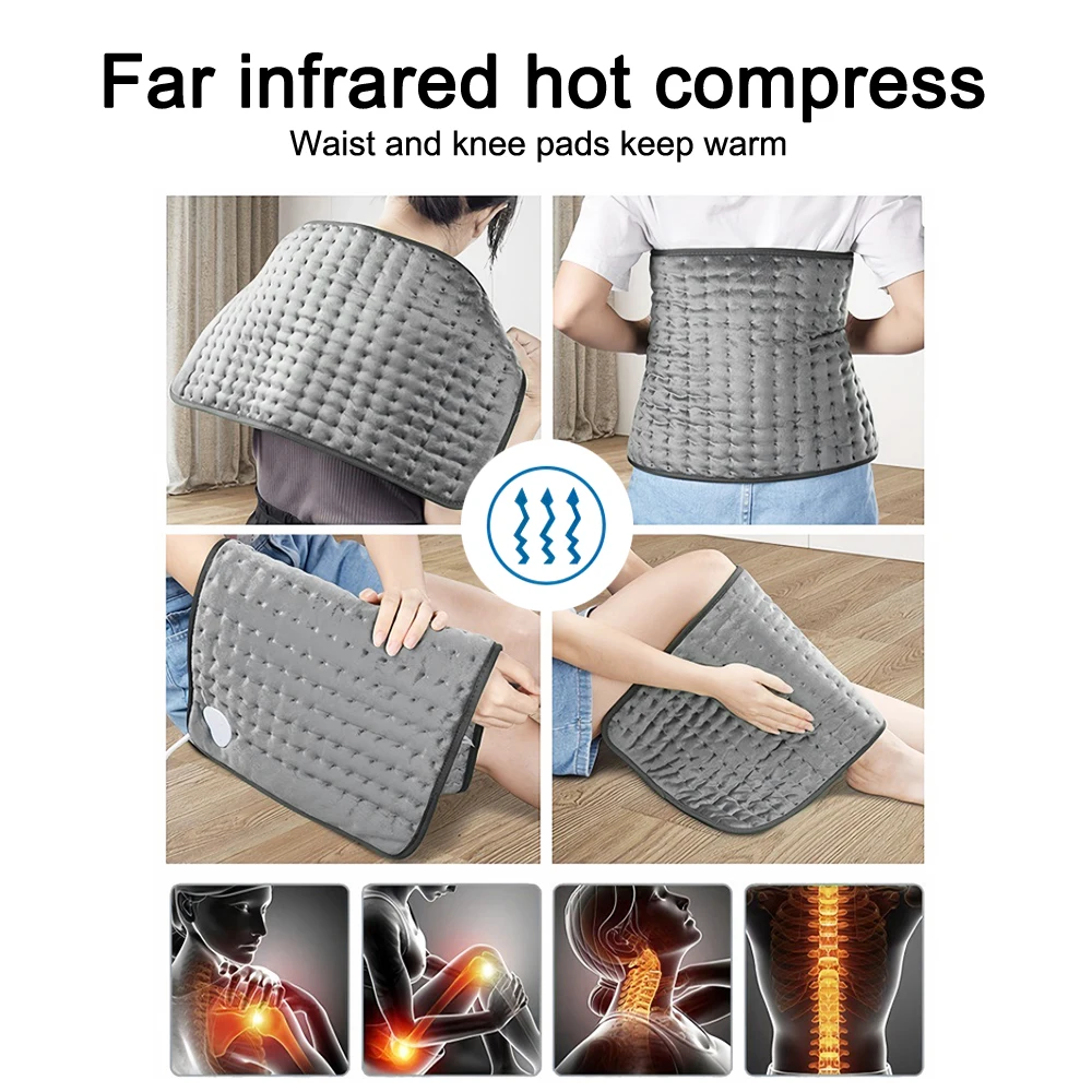 Электрическое одеяло 60x30 см мягкая грелка талия спина плечи ноги для рук с