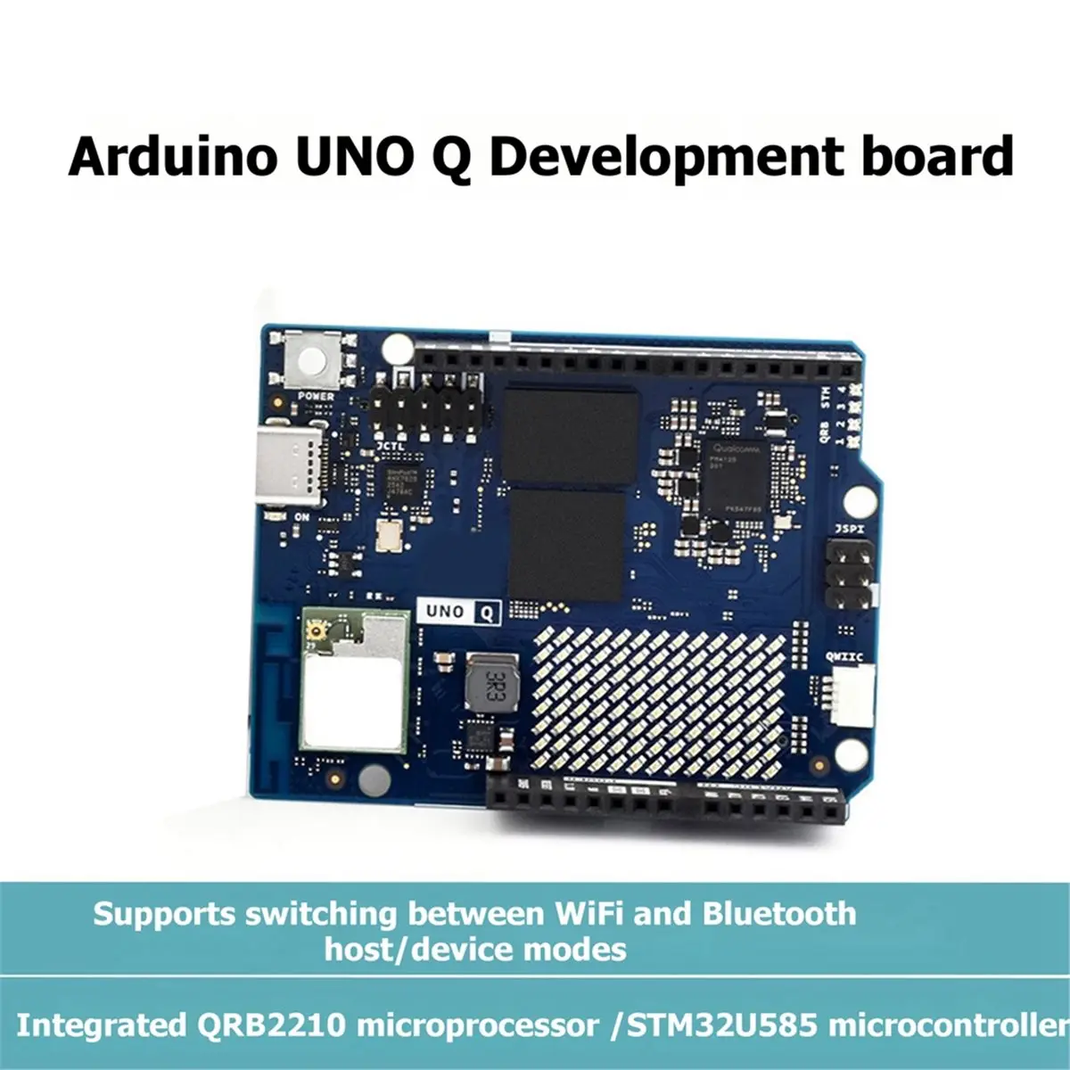 Фото Плата для разработки ИИ DTC6 для Arduino UNO Q: высокопроизводительная, для распознавания объектов, голосового управления, обнаружения движения, 4 ГБ ОЗУ, 32 ГБ ПЗУ №4