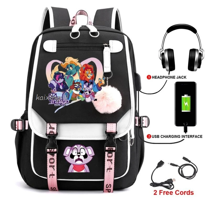 Рюкзак Парк индиго для девочек и мальчиков-подростков повседневные школьные