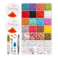 letter acrylic beads glass seed beads square loose beads for jewelry making kit handmade diy bracelet necklace