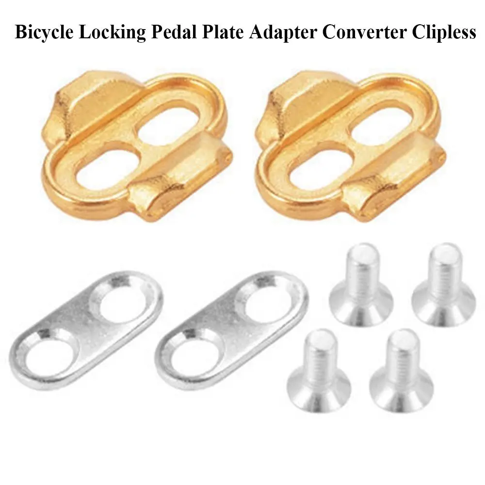 

Shoes Adapter Cleats For MTB Bike Bicycle Pedal Mountain Bike Pedal Adapter Converter Clipless Locking Pedal Plate