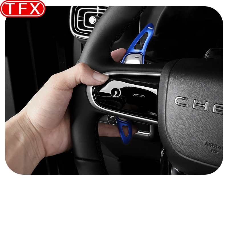 Автомобильный Стайлинг для JAECOO J8 2024 рулевое колесо из алюминиевого сплава рычаг