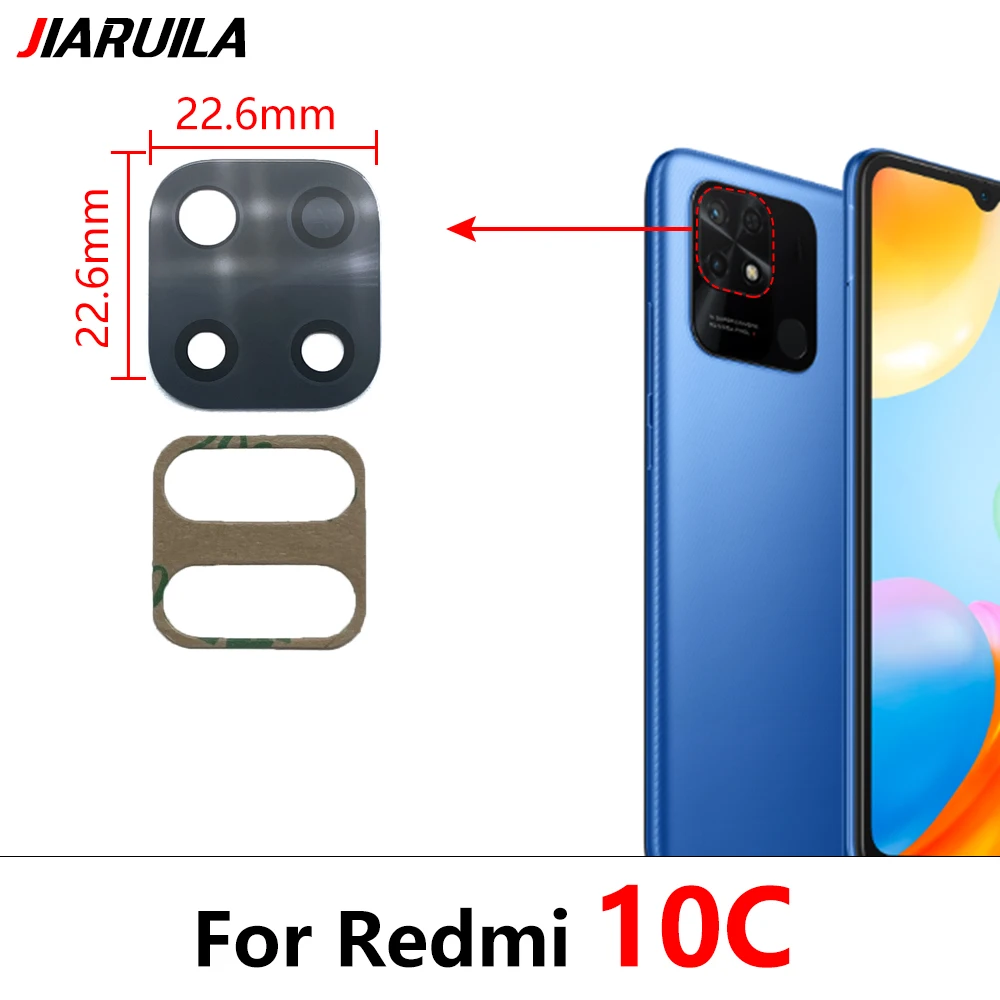 НОВАЯ стеклянная крышка объектива задней камеры с клеем для Xiaomi Redmi A1 Plus A2 A3 10 5G 10A