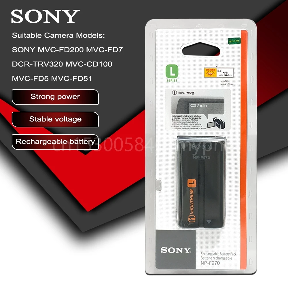 

Sony Original NP-F970 NP F970 NPF970 Battery F930 F950 F960 F770 F570 CCD-RV100 TRV58 DCR-TRV110K RV100 TRV58 TRV110K LEDNP