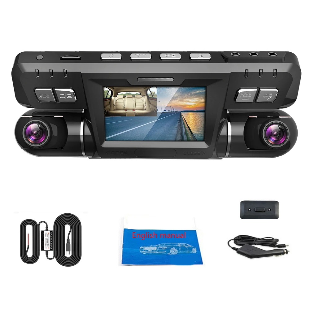 

4K 2160P Car DVR Dash Camera WiFi GPS ADAS for Taxi Bus Travel Camera Front and Cabin Dual Camera 1080P+1080P