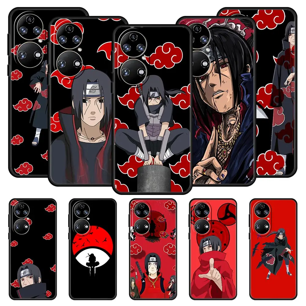 

Naruto Itachi Anime Sasuke Phone Case For Huawei P30 Lite Y6p Y9s Y7a P50 Pro P20 P40 Lite E P Smart Z 2021 Y6 Y7 Y9 2019 Cover