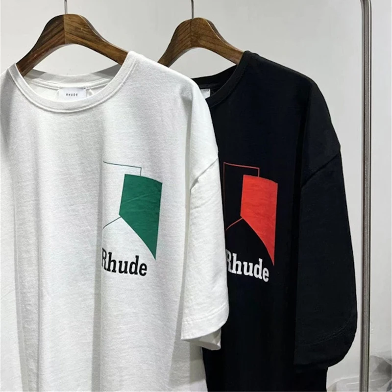 

Rhude Track Logo T-Shirt High Street Round Neck Long Sleeve T-Shirt Men's And Women's Casual Loose Sports Pullover