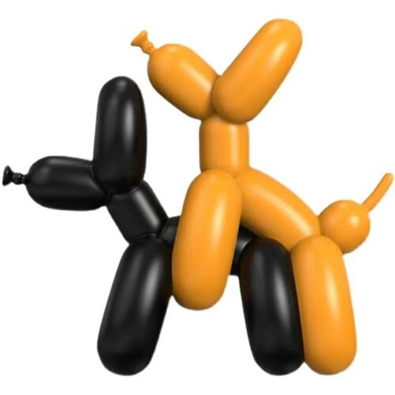 

HUMPek Naughty Balloon Dogs Art Figurine Resin Craft Abstract Statue Home Decorations Table Gift Living Room Decoration AA9