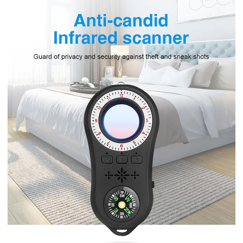 

Hotel Anti Surveillance Eavesdropping GPS Detection Jamming Shield S100 Camera Detector Infrared Scanner Wireless Signal Alarm