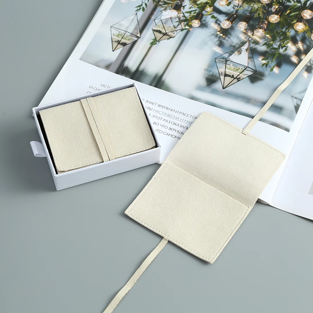 Hot Small Envelope Pouches Microfiber Jewelry Packaging for Ring Bracelet Necklace Velvet Christmas Wedding Presents Gift Bag