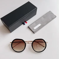 thom brand vintage titanium sunglasses tbx911 round eyeglasses frame men women gafas spectacles with original box sun glasses