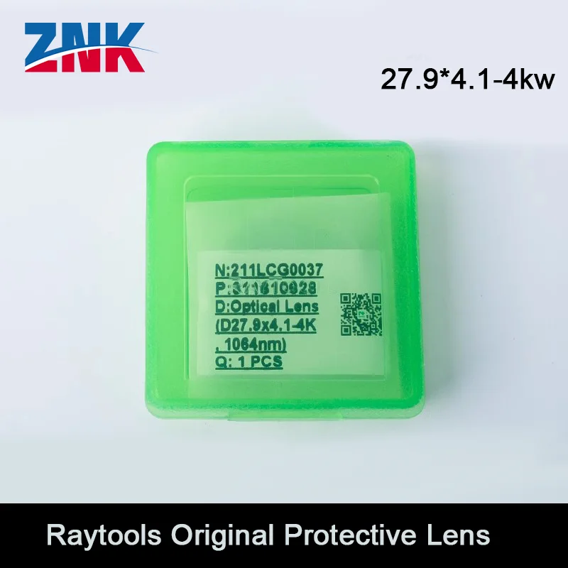 Фото Оригинальные защитные линзы Raytools 27,9*4,1 211LCG0037 24,9*1,5 211LCG0020 1064 нм с кварцевым плавленым кремнеземным лазером, защитное окно №4