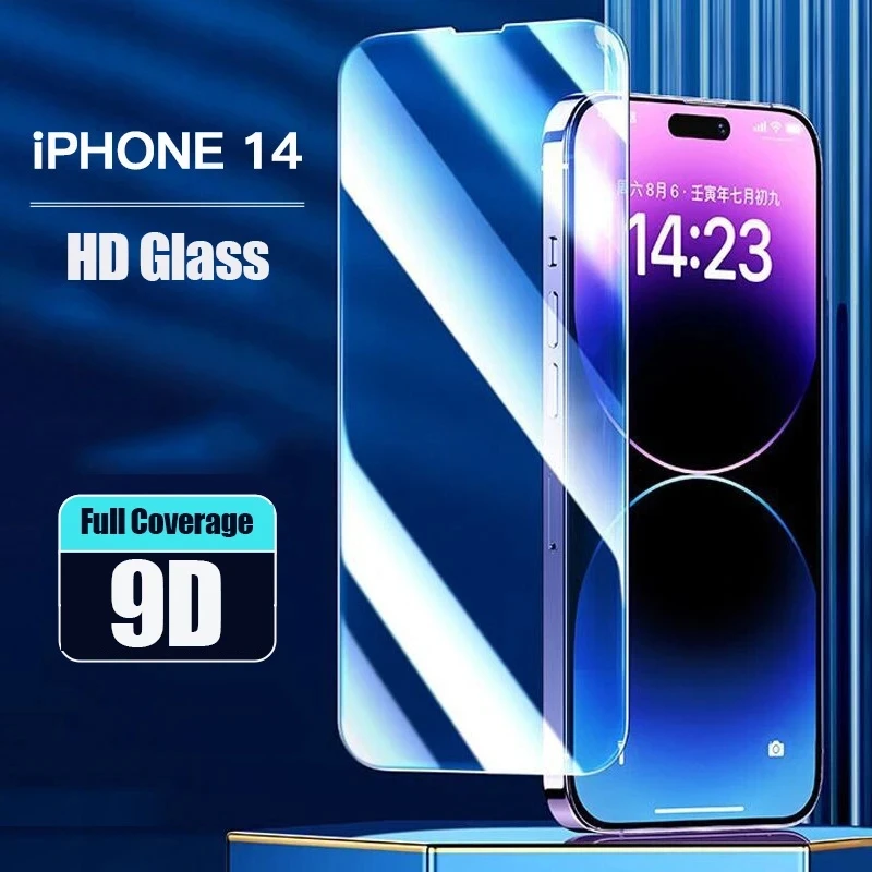 4PCS Tempered Glass for IPhone 11 12 13 14 Pro Max 12Mini 13Mini Screen Protector for IPhone 7 8 6 14 Plus SE X XR Xs Max Glass