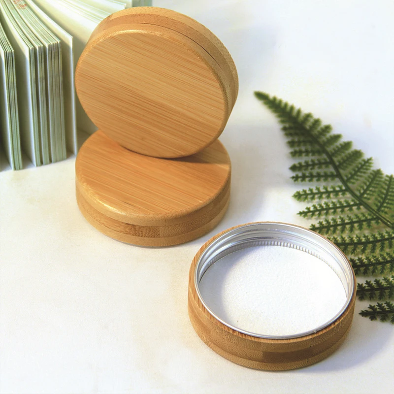 

Reusable Bamboo Wood Lids Wide Mouth Cup Mason Jar Lid With Straw Hole Storage Bottles Covers Caps Seal Ring