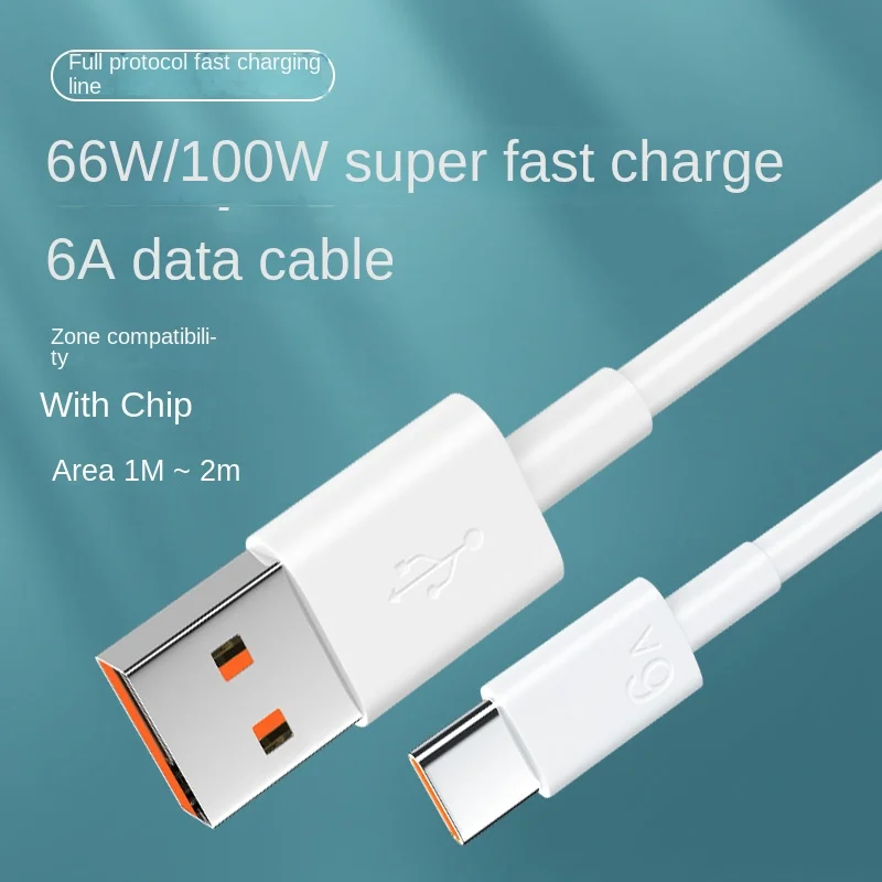 

xiaomi 6A 100W USB Type C Super-Fast Charge Cable for Huawei Fast Charing Data Cord for Xiaomi Mi 13 12 Pro Oneplus Realme POCO