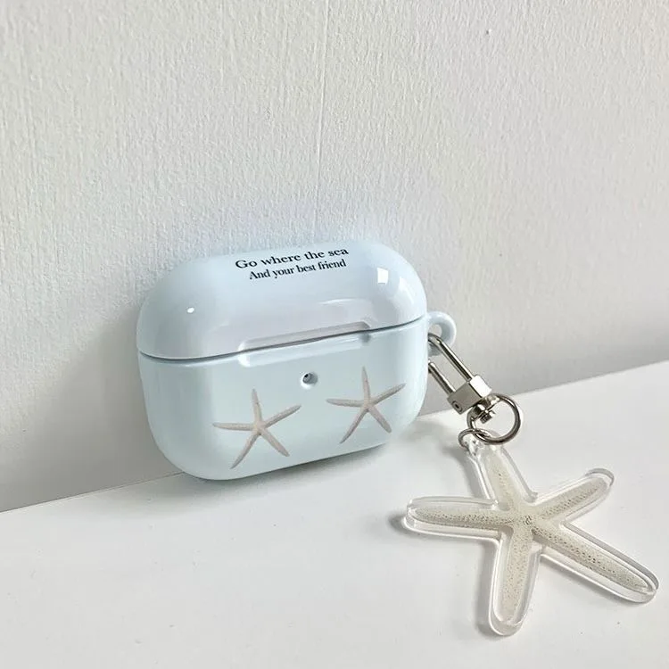 Наушники с рисунком в виде морской звезды для Airpods 1 2 Airpods3 защитный чехол Airpod Pro
