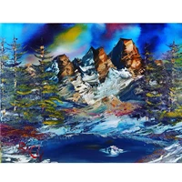 5d diy diamond painting oil painting scenic mountain full drill by number kits craft decor by skryuie diy craft arts 00392