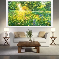 chenistory paint by number large size painting art gift diy pictures by numbers spring scenery kits drawing on canvas home decor