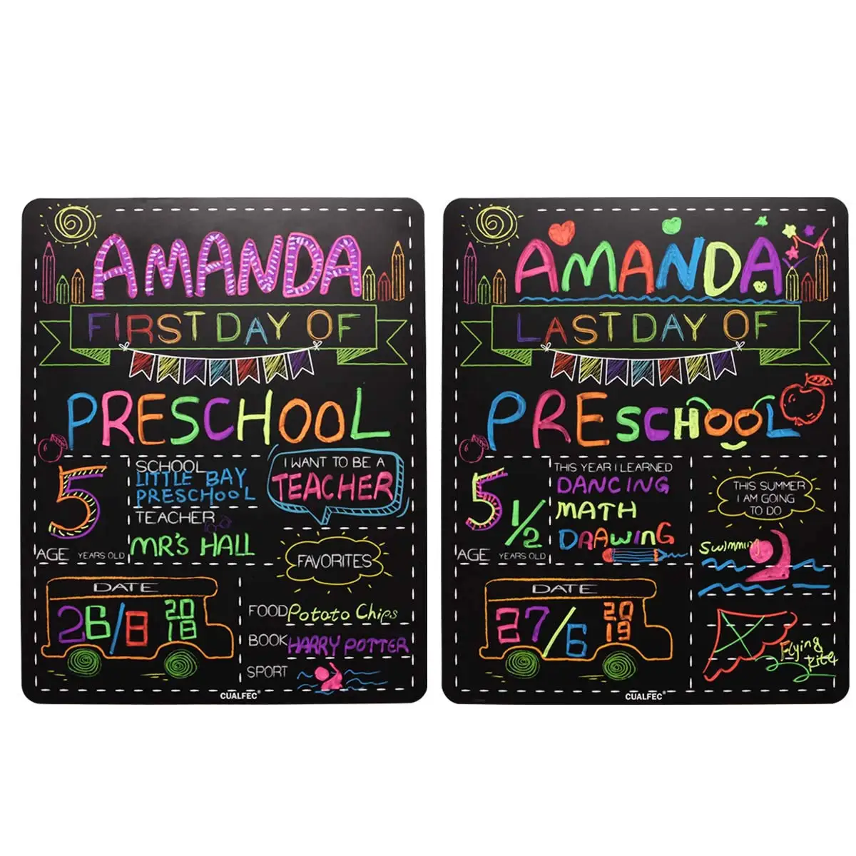 Personalized First Day and Last Day of School Sign 13