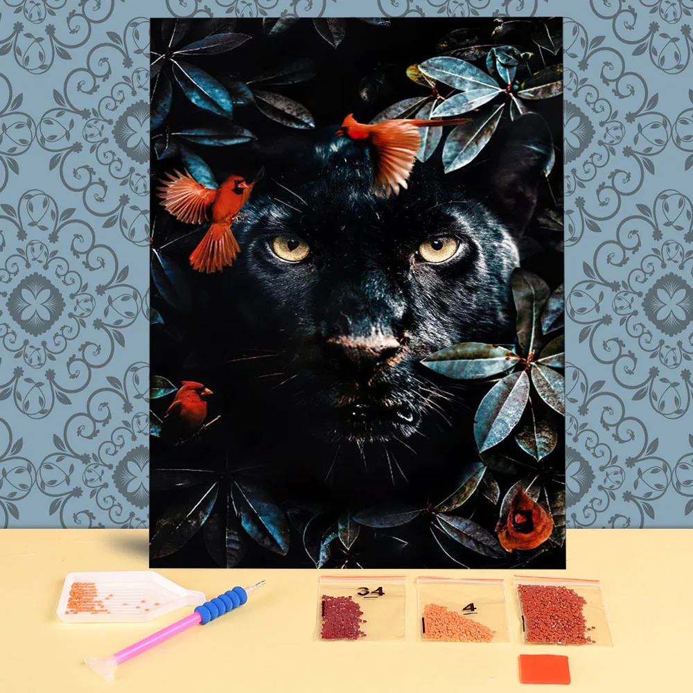 

Квадратная мозаика с изображением животного, кошки, алмазная живопись, вышивка, рукоделие, хобби, разные комнаты