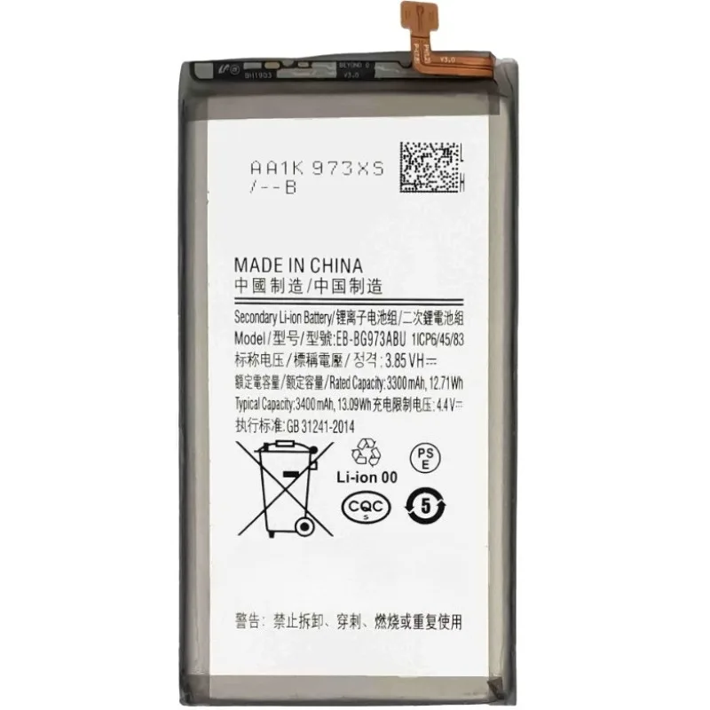 Фото Высококачественная сменная батарея для телефона EB-BG973ABU для Galaxy S10 SM-G9730 SM-G973F/DS SM-G973U SM-G973W EB-BG973ABU 3300 мАч №2