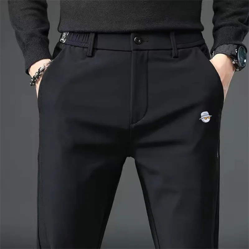

2022 Winter Thicken Golf Pants Golf Clothing Korea Elasticity Horse Golf Wear Men's Trousers Sports Long Pants Casual Work Pants