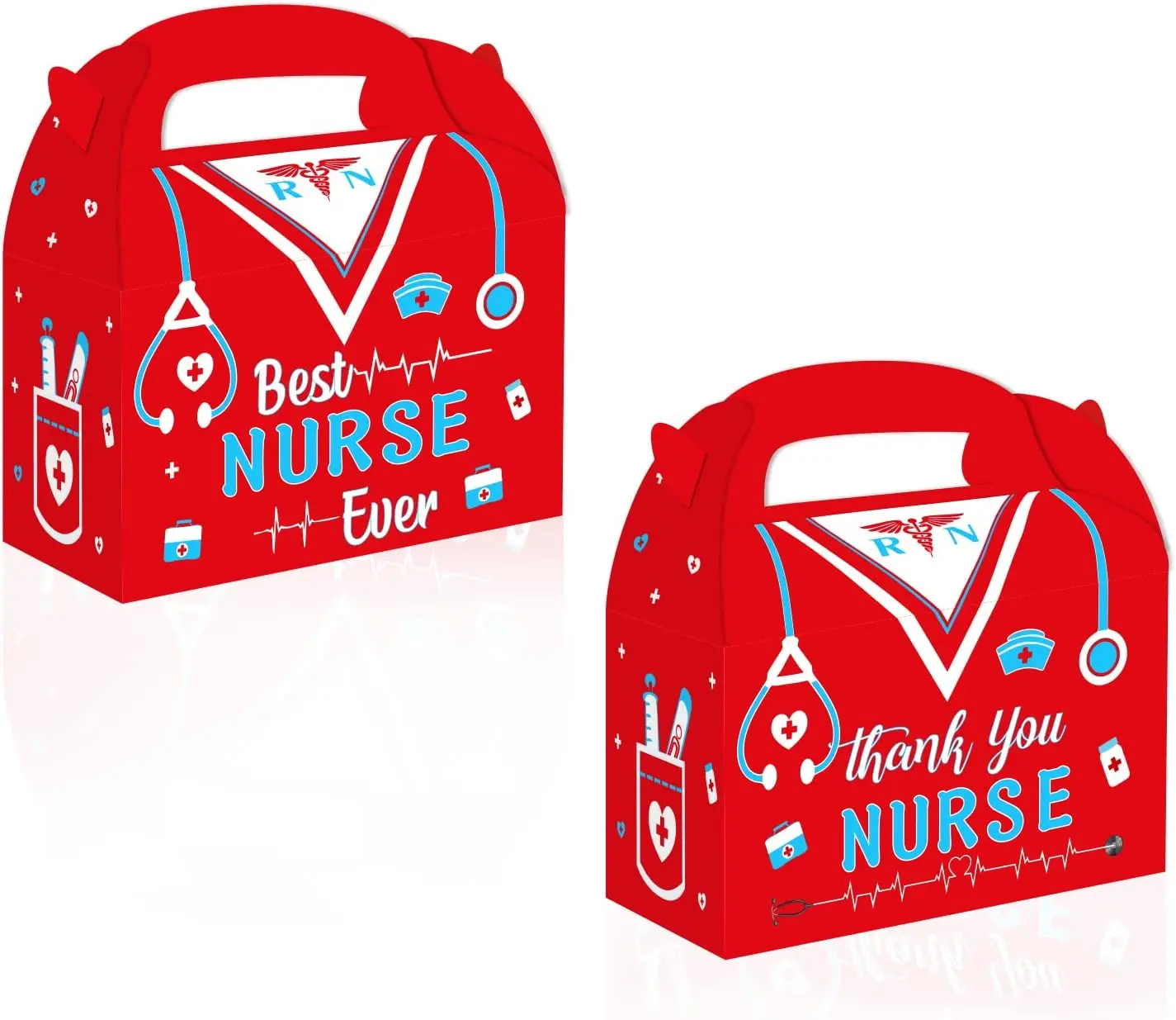 

Nurse Treat Boxes Thank You Nurse Gift Boxes 12pcs Best Nurse Ever Box Nursing Graduation Cake Boxes for Nurse Graduation Party