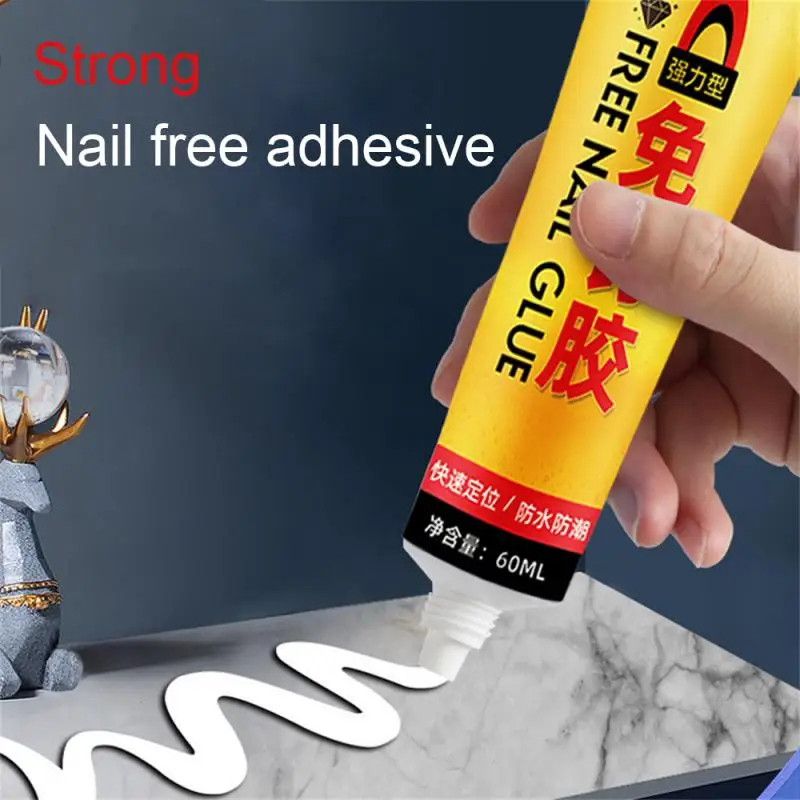 

Can Be Operated With Water Super Glue Tool Free Nail Free Glue No Punching Water Proof Glue Firm Moisture-proof Tile Adhesive