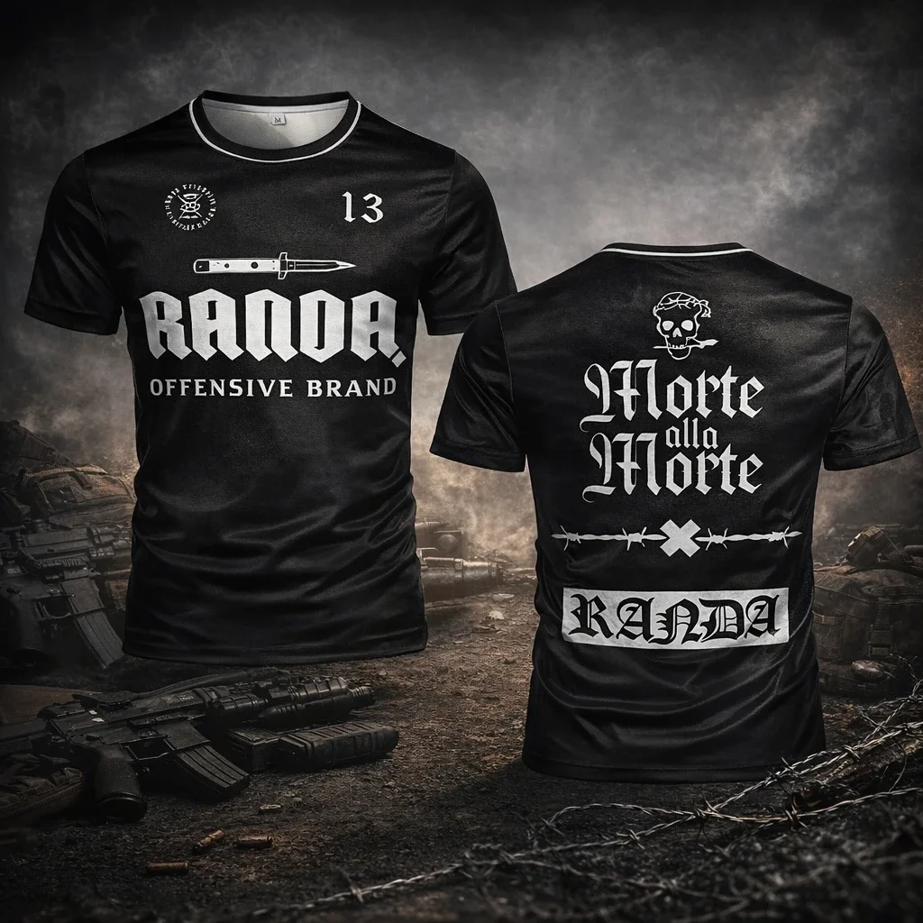 Фото Тактическая футболка Randa Gothic: дышащая спортивная одежда |   Универсальная одежда в стиле милитари |   Мужская футболка с круглым вырезом и короткими рукавами для активного отдыха №3