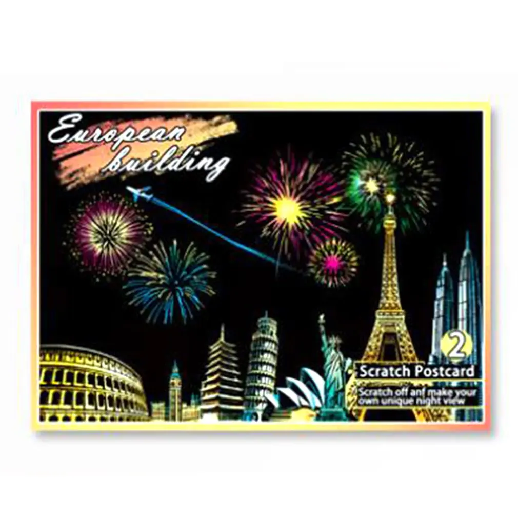 4 шт./компл. Волшебная Красочная доска для рисования A5 бумажная живопись