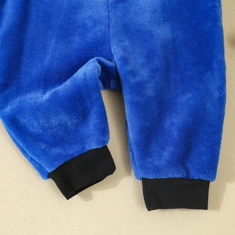 VISgogo детский флисовый комбинезон для мальчиков двухсекционный на молнии с